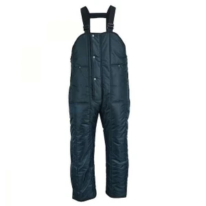 Front view of Insulated High-Chest Freezer Bibs featuring -50°F cold-weather protection and 12oz high-loft polyester insulation for extreme cold storage environments