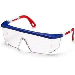 MCR Tomahawk clear lens safety glasses with ANSI Z87+ impact protection