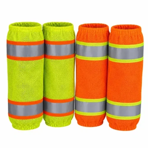 hi vis reflective leg gaiters ansi class e