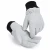 HandFortress extreme cold gray freezer gloves in cold storage warehouse