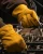 cold weather leather work gloves fleece lined driver gloves industrial outdoor use