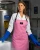 female lab worker wearing tempshield cryogenic apron