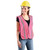 High Visibility Pink Safety Vest – Adjustable Fit