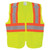 Class 2 high visibility safety vest with contrasting reflective tape ANSI compliant hi vis work vest