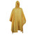 Waterproof PVC rain poncho with hood lightweight emergency outdoor protection one size fits all
