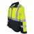 High visibility work jacket with multiple pockets and mic tabs