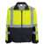 Class 3 high visibility softshell jacket with reflective stripes