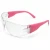 Pink safety glasses with ANSI Z87.1 impact protection