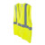 High-visibility non-mesh safety vest