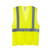 ANSI solid fabric safety vest front view