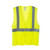 ANSI solid fabric safety vest front view