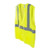 High-visibility non-mesh safety vest