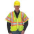 ANSI Class 3 Hi-Vis Surveyor Safety Vest with Pockets and D-Ring Access