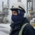 oil and gas worker wearing mid length hard hat liner