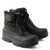 waterproof leather cold weather work boots with rubber outsole traction