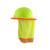 hi vis yellow hard hat neck cover breathable mesh sun protection