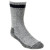 S7359 gray insulated thermal work sock with black cuff stripe and darker toe and heel areas