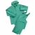 Two-Piece Acid and Chemical Safety Suit with Hood and Bib Pants