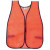 Economy Safety Vest – Orange Mesh Vest for Event and Warehouse Safety