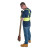 hi vis back support belt with suspenders reflective lumbar support