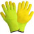 High Visibility ANSI A4 Cut Resistant Gloves with HPPE Shell and PU Palm Coating