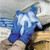 Pair of PVC insulated waterproof gloves for professional freezer work