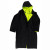 Black reversible side of ANSI Class 3 high-visibility rain coat