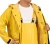Hydroblast waterproof rain jacket with hood and storm-flap closure