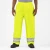Front view of ANSI Class E waterproof rain pants designed for construction and road work