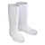 16-inch white PVC work boots with waterproof protection