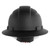 Non-conductive Class E hard hat with sweat-wicking brow pad