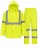 ANSI Class 3 high visibility rain suit with reflective jacket and pants