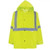 Class 3 hi vis rain jacket with 3M reflective tape and waterproof seams