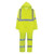 ANSI Class 3 high visibility rain suit with reflective jacket and pants
