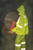 worker wearing class 3 yellow high visibility rain gear