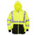 Hi-Vis Lime Reflective Hooded Sweatshirt for Outdoor Safety