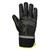 Reinforced textured palm for secure grip in PU mechanical gloves