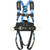 ANSI Z359.11 compliant safety harness with 310 lb weight capacity