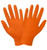 Heavyweight orange nitrile disposable gloves for industrial use