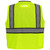 Back view high-visibility Foreman safety vest with D-ring