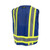 Class 1 reflective safety vest with mic tabs and high-visibility striping
