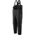 Black Quilted Freezer Bib Overalls