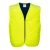 yellow evaporative cooling vest with breathable mesh for hot-weather work