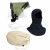 Electrical arc flash PPE kit with white hard hat, green-tinted face shield, protective hood, clear safety glasses, and storage bag