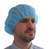 ComfortSafe Blue Bouffant Cap in 24 Inch 1000 piece count
