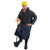 Black PVC Polyester Rain Coat