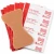 oven fingertip bandages stored in commercial first aid cabinet