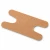 Woven fabric knuckle bandage with flexible cutout design for first aid kits