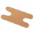 Woven fabric knuckle bandage with flexible cutout design for first aid kits