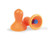 Howard Leight Quiet QD1 uncorded orange reusable earplugs in a bulk 100-pair dispenser box